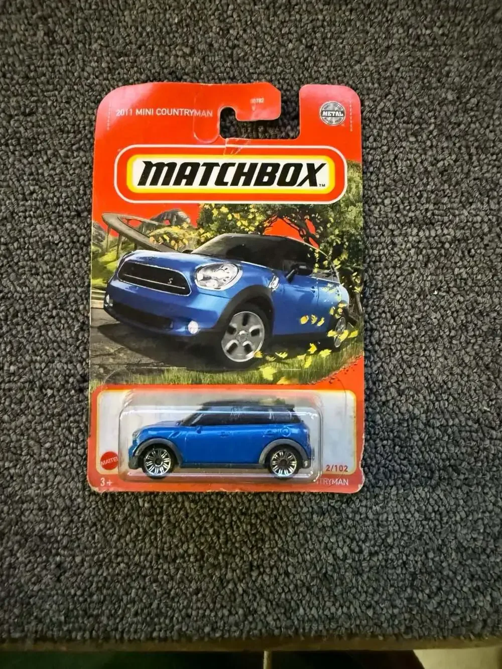 Matchbox 2011 Mini Countryman Blue Diecast Toy Car 2/102